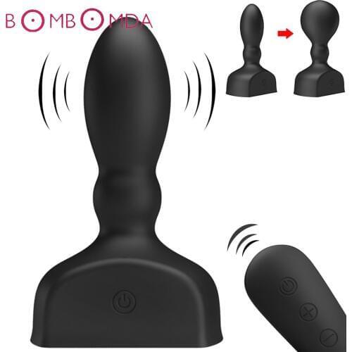 Inflatable Anal Vibrator for Adults Men Women Masturbator Remote Control Anal Dildo Vibrator Adult Male Prostate Massager