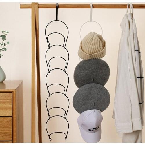 Wrought Iron Coat Rack Hat Display Rack Door Wardrobe Clothes Scarf Towel Hat Storage Rack Behind The Door Hat Hook Coat Storage