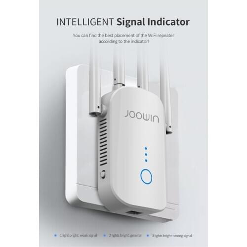 Wifi Repeater 1200Mbps 5.8GHz Dual Band 4*3dBi Wi fi Antenna Long Range Extender For Home Wireless Wlan Ethernet Signal Booster