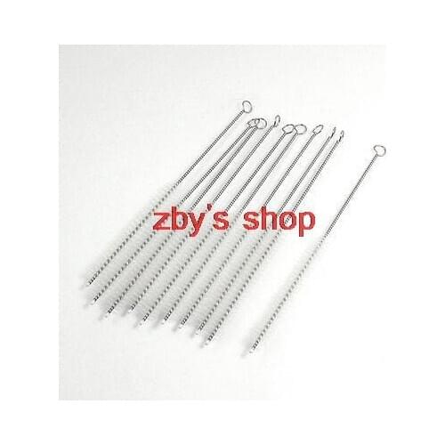 10 Pieces 6.5" Length Measurements Test Tube Bottle White Clean Brush