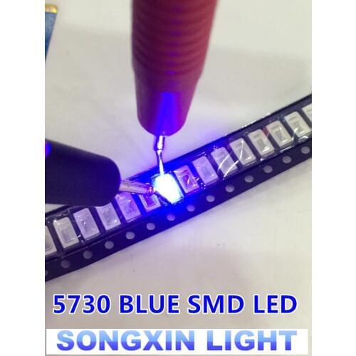1000pcs 5730/5630 SMD Blue LED Light Emitting Diode SMD LED 5730 blue Surface Mount Led 460-470NM 3.0-3.6V Ultra Birght Led