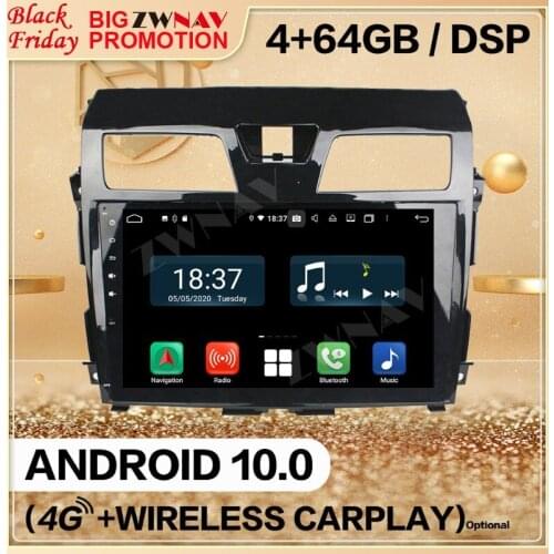 128G Carplay 2Din For Nissan Tenna 2013 2014 2015 Android 10 Multimedia Screen Player Audio Radio GPS Navi Head Unit Auto Stereo