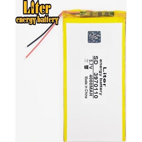 3.7V 3970110 4000mAH polymer lithium ion battery for 3.7V 3970110 PLUG tablet pc 8 inch 9inch polymer rechargeable battery
