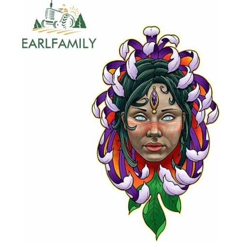 EARLFAMILY 13cm x 8cm for The Earth Goddess Car Sticker Motorcycle Helmet Family Creative Snowboard Personality Laptop Decal