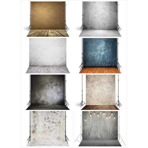 HUAYI Grunge Cement Brick Wall Baby Cake Food Party Portrait Photography Backdrop Photo Backgrounds Studio Newborns Photocall