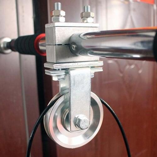 Home Gym Cable Mute Pulley Diameter 90 mm Wheel LAT Pulley System DIY Attachment Fitness Loading Lifting Silent Pulley
