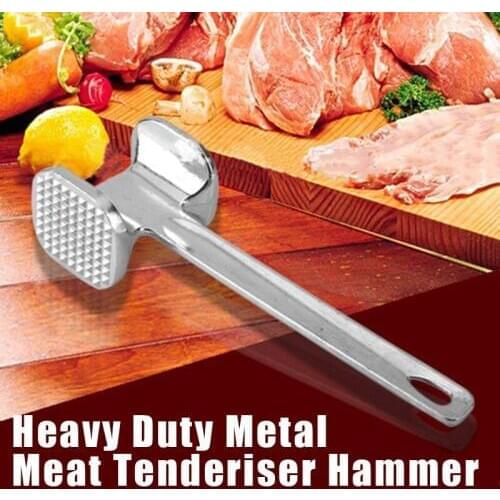 4.5*19cm Metal Tenderiser Hammers Beef Steak Tenderiser Heavy Duty Tool Mallet Hanging Loops Saving The Kitchens Space