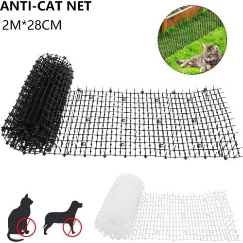 200X30 CM Plant Protective Net Cat Scat Mat Spike Anti-Cat Dog Pest Deterrent Garden Repellent Animal Scarer