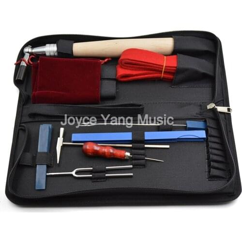Set of 10pcs Piano Tuning Maintenance Tools Kit For Piano Musical Instruments Parts Accessories with Case Free Shipping