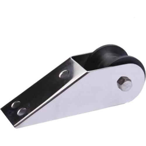 Stainless Steel Boat Anchor Bracket Anchor Locking Control Accessories Anchor Chain Nylon Roller for Boat (Silver)