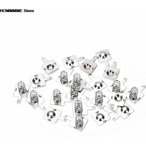 NEW 10pairs Metal Battery Spring Plate wholesale Battery shrapnel AA battery spring positive and negative contact