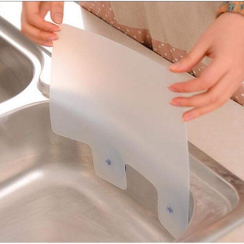 Plastic Cutting Board Kitchen Wash Water Splash Guards Basin Sucker Plastic Dish Washing Baffle Sink Board