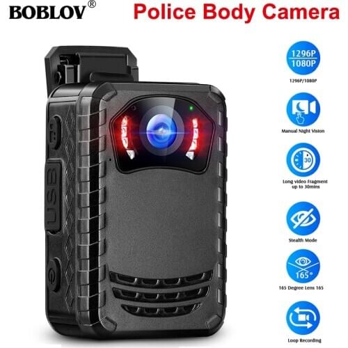 BOBLOV N9 Full HD Police Body Camera 165 Degree Lens IR Night Vision SD card storage mini camera Professional Light Body Camera
