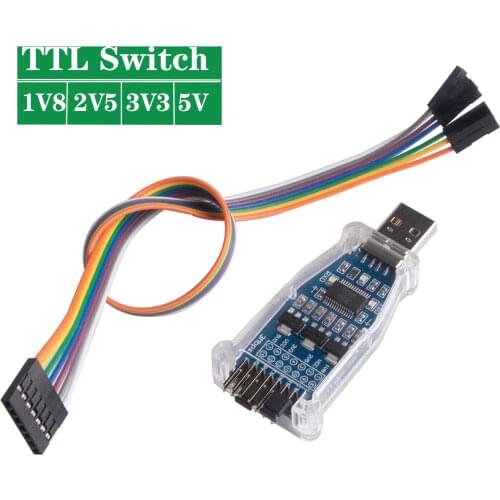 FTDI USB to 1.8V 3.3V 5V TTL UART Switch Serial Adapter Module Support Win7/8/10/Android/Mac os