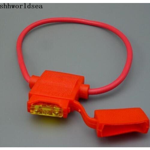 Shhworldsea 50pcs medium In-line inline Fuse Holder ATC/ ATO Automotive Waterpoof