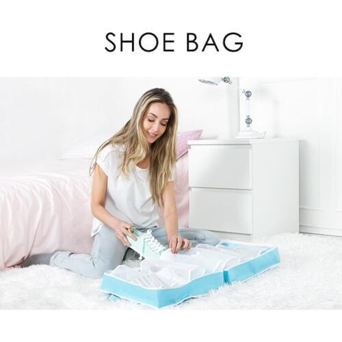 SAFEBET Shoes Storage Organizer Holder Closet Oxford Bag Travel Ventilation Folding Shoes Storage Organizer Portable Shoe Bags