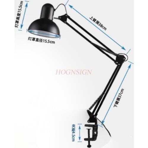 Led Dimming Table Lamp Long Arm Folding Clip Work Learning Repair Nail Art Beauty Eyelash Tattoo Pedicure Painting Tattoo Sale