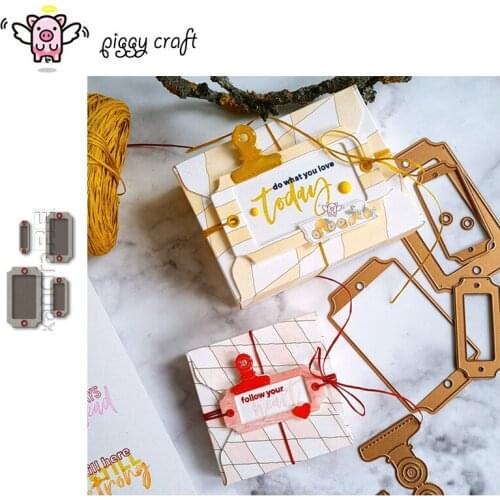 Piggy Craft metal cutting dies cut die mold Various tag decorations Scrapbook paper craft knife mould blade punch stencils dies