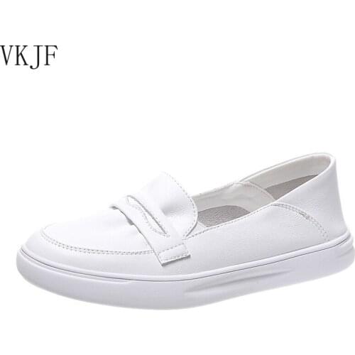 Womens Flats Casual Little White Shoes 2021 Summer New Outdoor Comfortable Light Set Foot Loafers Shoes for Woman Zapatos Mujer