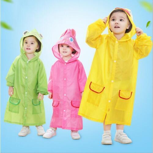 Waterproof Animal Poncho Raincoat Funny Cartoon Rain Coat Wear Suit Rainwear Rainsuit Raincoats for Boy Girl Kids Children