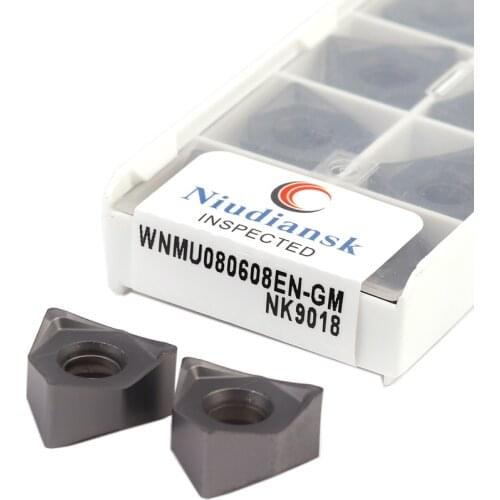 WNMU080608EN-GM NK9018 Carbide Inserts CNC Lathe Cutting Tool Milling Blade WNMU0806 Stainless Steel Turning Tool Milling Cutter