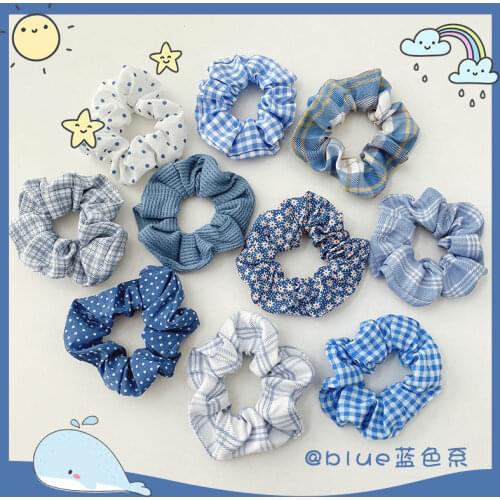 Summer Large Intestine Hairpin Female Tie Your Hair With A Hair Band Rubber Band Simple Lattice French Girls Hair Accessories