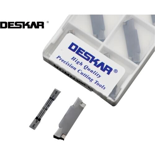 10PCS DESKAR MGMN150 MGMN200 MGMN250 MGMN300 MGMN400 MGMN400 LDA CNC Lathe Slotting Turning Carbide Insert For P.M.K