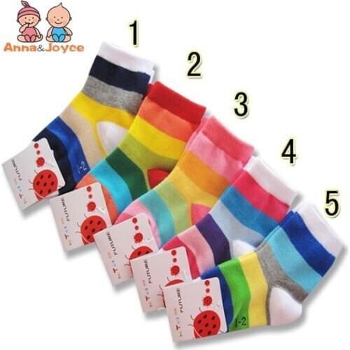 20pairs/lot 100% Striped Cotton Socks Children Sock Boys Girls Socks GTWS0013
