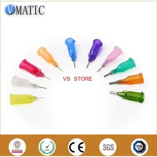 Free Shipping 1/4'' Inch Tube Length 100 Pcs Te Premier Luer Lock Glue Dispensing Needles Tip