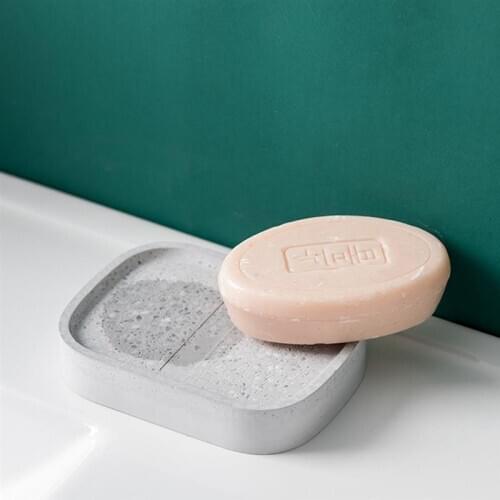 Quick Dry Soap Dish Creative Absorbent Diatomite Soap Drainer Soap Tray Bathroom Soap Dish Storage Box for Home