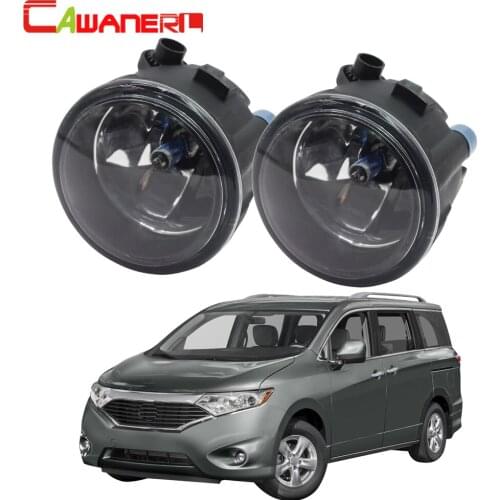 Cawanerl 1 Pair 100W H11 Car Halogen Fog Light DRL Daytime Running Lamp 12V Accessories For Nissan Quest 2011-2014