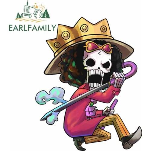 EARLFAMILY 13cm x 10.5cm For Zerochan Anime Scratch-Proof Car Sticker Vinyl Material Decal Waterproof Occlusion Scratch Decor