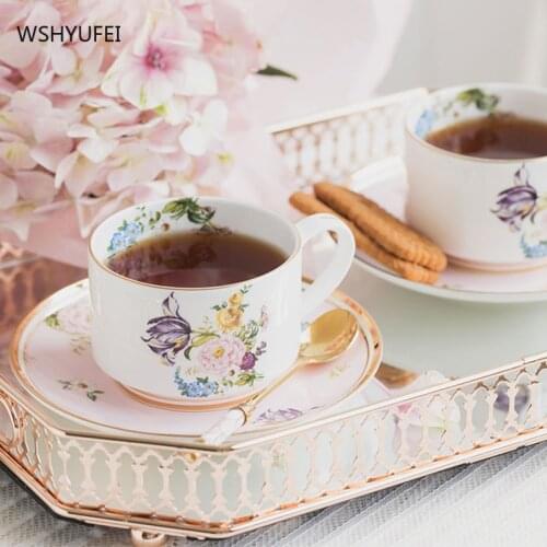 European exquisite ceramic cup bone china couple coffee cup creative personality trend large capacity retro ethnic home
