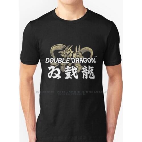 Double Dragon T Shirt 100% Pure Cotton Retro Retrogaming 80s Videogames Games