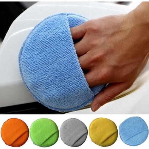 Car Wash Microfiber Cleaning Waxing Sponge Car Cleaning Sponge Applicator Car Wax Sponge Dust Remove Auto Care Polishing Pad