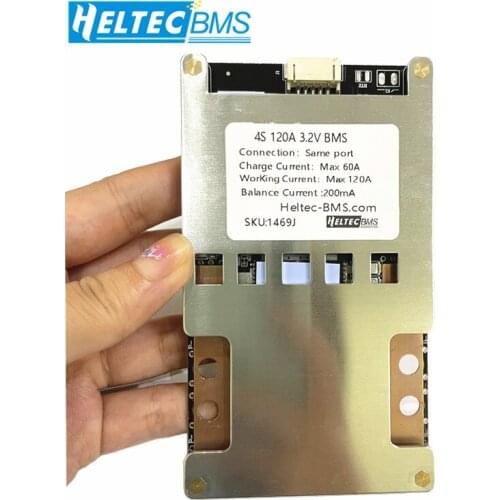 Heltec 12V BMS 4S 120A BMS 18650 Lifepo4 battery protection board with 200mA balance current indicator