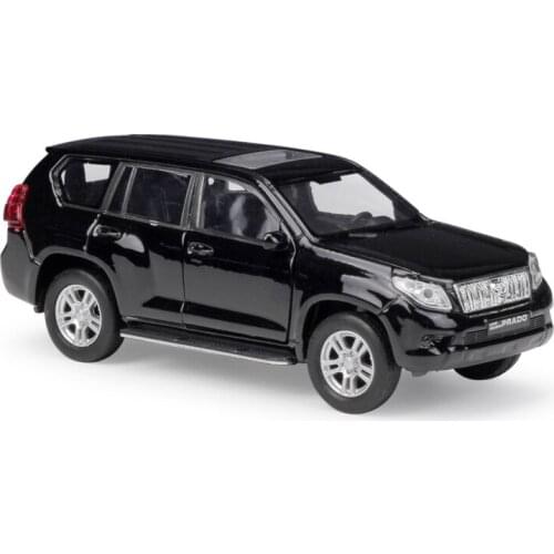 Diecast 1:36 WELLY TOYOTA Land Cruiser Prado SUV Off-Road Vehicle Pull Back Car Model Metal Alloy Toy Car For Kids Gift
