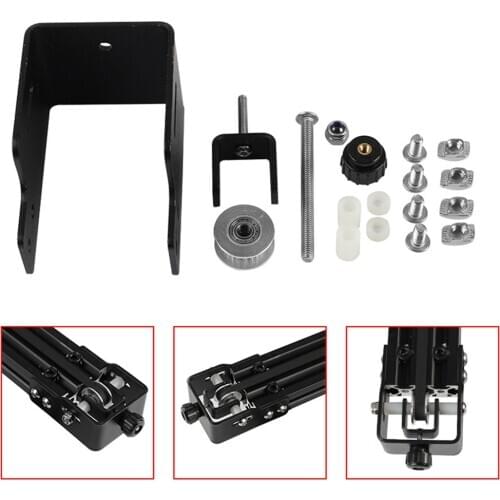 Metal Y-axis Profile Timing Belt Straighten Tensioner Kit for CREALITY Ender-3 Pro 3D Printer Upgraded Accessories