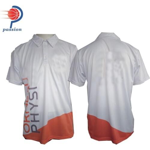 Latest 100% polyester breathable golf shirt