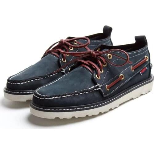 Men Leather Boat Shoes Designer Lace Up Fashion Flat Creepers Moccasins Shoes Footwear Zapatos Hombre Loafers Driving shoes