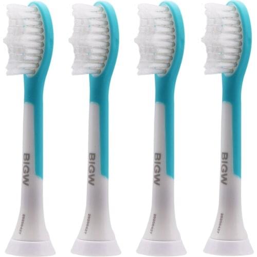 4 Pcs Oral Hygiene Clean Generic Sonic Replacement Electric Toothbrush Brush Heads for HX6044/HX6042/HX6032/HX6311/HX6330 Series