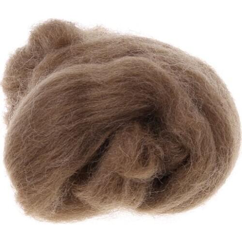 2021 New Fashion Wool Corriedale Needlefelting Top Roving Dyed Spinning Wet Felting Fiber