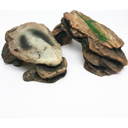 Turtle Reptile Island Dock Basking Platform Aquarium Fish Tank Simulation Rock