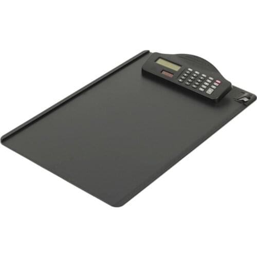 Plastic A4 Clipboard with Calculator Writing Pad File Folders Document Holder U4LD