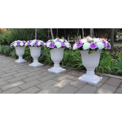 2018 plastic flower pot wedding road lead wedding decoration 10pcs/lot