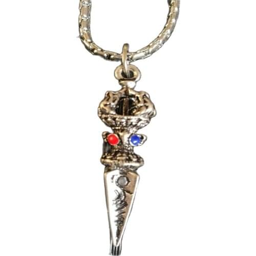 China Tibetan Silver Inlaid Amulet Pendant Boycott Bad Luck