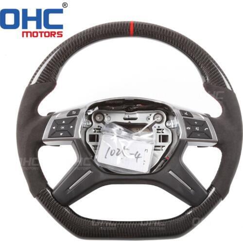 Real Carbon Fiber Steering Wheel for Mercedes Benz W463 W166 X166 G ML GLE GL GLS from OHC Motors