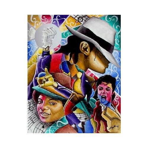 Michael Jackson Art Film Print Silk Poster Home Wall Decor 24x24inch