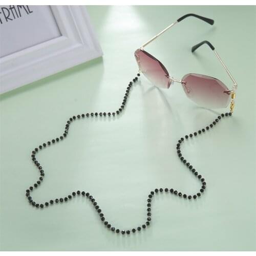 Skyrim Crystal Beaded Sunglasses Chain Lanyard Women Girls Glasses Rope Eyewear Cord Holder Neck Strap Hang Mask Necklace Gift