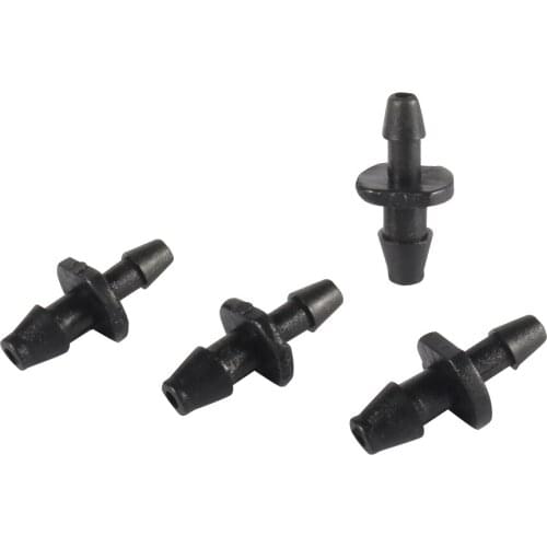 1/4'' to 1/8'' Barbed Connector 4/7mm to 3/5mm Interface Hose Straight Quick Coupling Drip Irrigation Belt 2-way 100Pcs